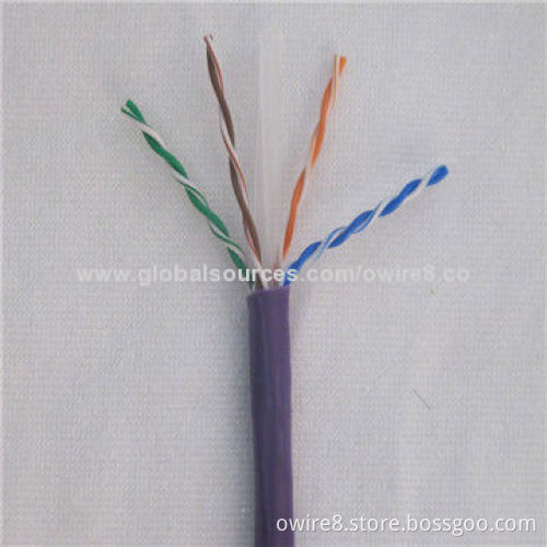 Network LAN Cat6 Cable with HDPE Insulation, OEM Orders Welcomed